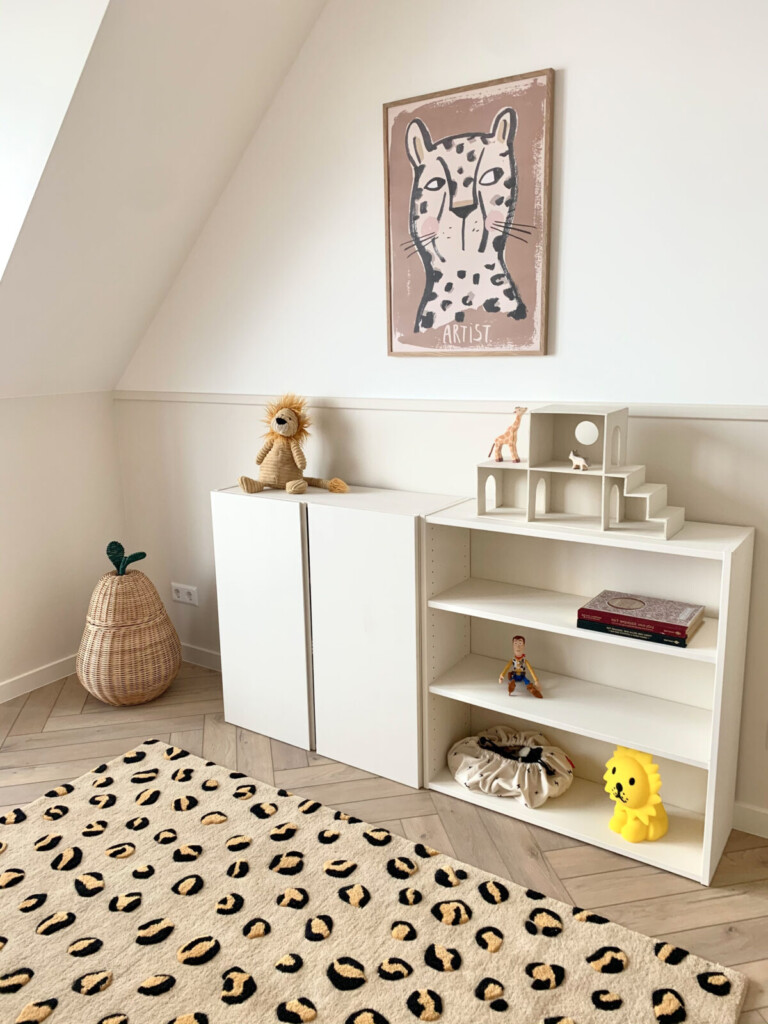 Mason-Deux-Leopard-Rug-im-Kinderzimme - große Teppichversion