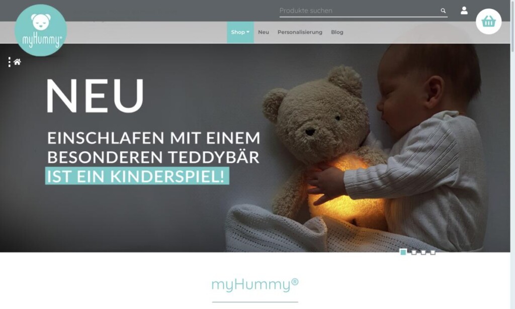 Screenshot der Marke Myhummy
