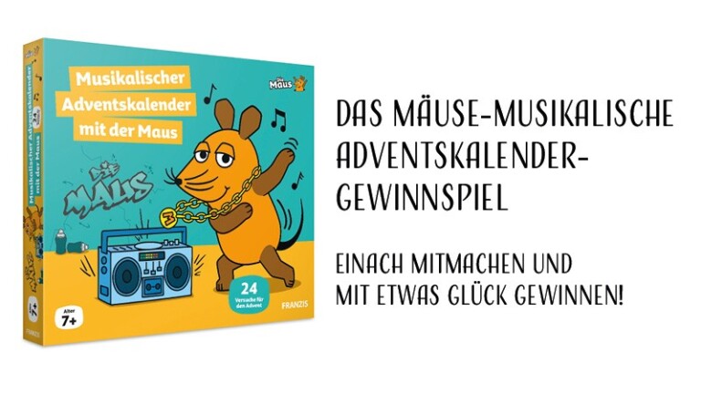 Adventskalender Gewinnspiel - Musikalische Maus - Franzis