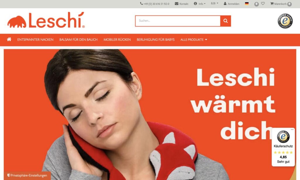 Screenshot der Marke Leschi