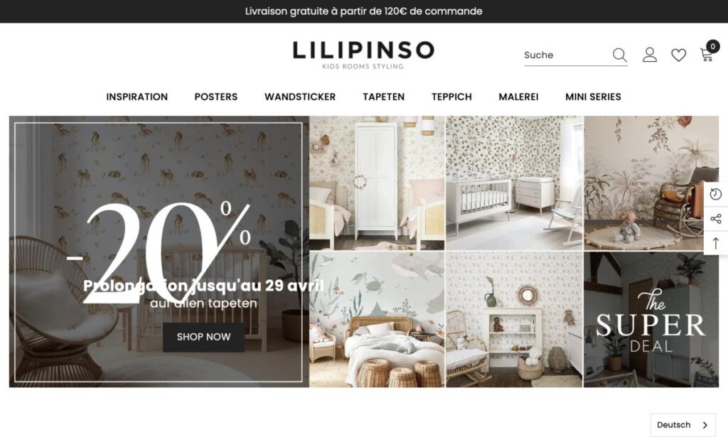 Screenshot der Marke Lilipinso