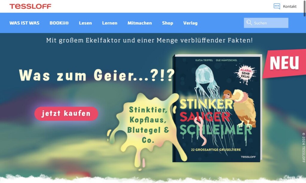 Screenshot der Marke Tessloff Verlag