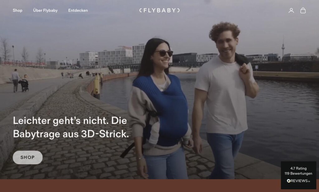 Screenshot der Marke Flybaby